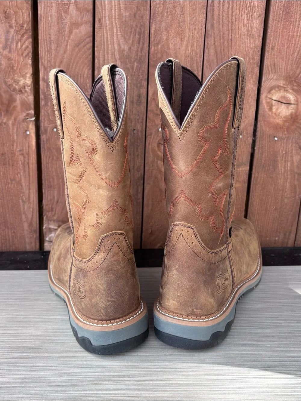 JUSTIN SAFETY TOE WORK BOOTS